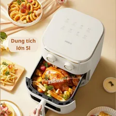 Nồi Chiên Không Dầu YOICE Y-KZ18 5L - Công Suất 1500W, Thiết Kế Hiện Đại, Chín Giòn Không Cần Lật