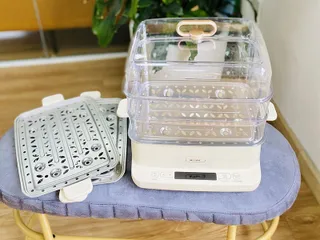 Nồi Hấp 3 Tầng Đa Năng Bear SB-NH12L 12L - Chế Độ Hấp Hải Sản, Thịt, Bánh Bao, Giữ Nhiệt Tự Động, Dễ Dàng Sử Dụng