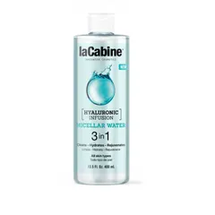 Nước tẩy trang 3in1 laCabine Hyaluronic Infusion - Làm sạch sâu, cấp ẩm và trẻ hóa da, công thức dịu nhẹ cho mọi loại da, 400ml.