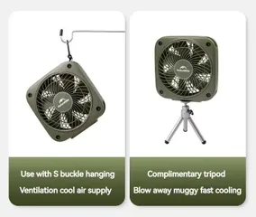 Quạt Mini Cắm Trại Naturehike CNK2300DQ018 - Thiết Kế Nhỏ Gọn, 3 Chế Độ Gió, Dễ Dàng Sử Dụng Cho Đi Phượt, Dã Ngoại