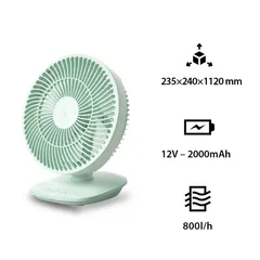 Quạt tuần hoàn không dây Xiaomi Keheal FT1 - Quạt để bàn tích điện, thiết kế nhỏ gọn, tạo gió tự nhiên, sử dụng liên tục 480 phút