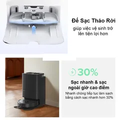 Robot Hút Bụi Lau Nhà Thông Minh Roborock Q Revo - Sạc Đa Năng 6in1, Lực Hút 5500Pa, Dọn Dẹp Thông Minh, Kết Nối Ứng Dụng