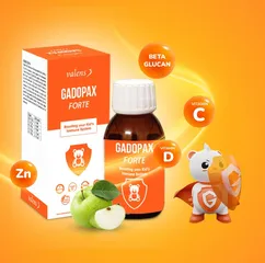 Siro Tăng Cường Đề Kháng Valens Gadopax Forte 100ml - Hỗ Trợ Miễn Dịch, Bổ Sung Vitamin và Khoáng Chất Cho Trẻ Em & Người Lớn
