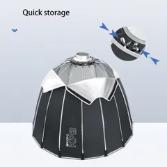 Softbox Parabolic Triopo KP2 ngàm Bowen với lưới tổ ong - Thiết bị chiếu sáng chuyên nghiệp cho chụp ảnh cận cảnh, dễ lắp ráp và gập gọn