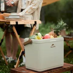 Thùng đá dã ngoại giữ lạnh 24h kháng khuẩn Naturehike CNK2300BS011 - Đổ nước dễ dàng, bảo quản thực phẩm an toàn cho chuyến cắm trại và hoạt động ngoài trời