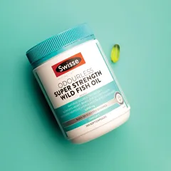 Viên Dầu Cá Swisse Không Mùi Super Strength Wild Fish Oil 2000mg - Bổ Sung Omega 3, EPA, DHA Hỗ Trợ Sức Khỏe Tim Mạch và Não Bộ