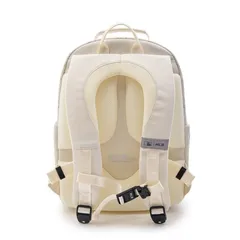 Balo Trẻ Em MLB Diamond Monogram Cute Bear NY Yankees 7ABKMD34N-50IVS Màu Ivory - Balo Chất Liệu Bền, Thiết Kế Đáng Yêu