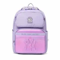 Balo Trẻ Em MLB Led Stamp New York Yankees 7ABK0022N-50LDL Màu Tím - Balo Đeo Vai Tiện Lợi Cho Bé Yêu Học Tập
