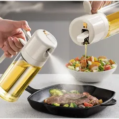 Bình đựng dầu ăn thông minh 2in1 Pinmoo AAB072 550ml - Dễ dàng kiểm soát dầu, thiết kế hiện đại, sử dụng xịt hoặc đổ tiện lợi.