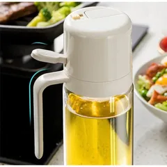 Bình đựng dầu ăn thông minh 2in1 Pinmoo AAB072 550ml - Dễ dàng kiểm soát dầu, thiết kế hiện đại, sử dụng xịt hoặc đổ tiện lợi.