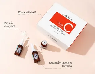Bột Vitamin C Nguyên Chất Ahohwa M.A.P Ions C Solution - Chăm Sóc Da Trắng Sáng, Phục Hồi Sắc Da, Cải Thiện Nếp Nhăn, Hộp 20 Ống