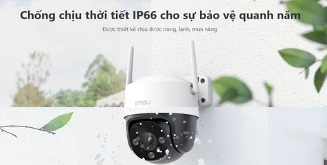 Camera Wifi Ngoài Trời IP Imou IPC-S21FP 2MP - Chất Lượng Hình Ảnh HD, Độ Bảo Vệ IP66, Tích Hợp Đèn Chiếu An Ninh