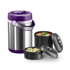 Cặp Lồng Giữ Nhiệt Emsa Mobility Isolier 1L - Thép Không Gỉ, Giữ Ấm Đồ Ăn Đến 6 Giờ, Bền Bỉ và Thực Phẩm An Toàn