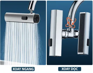 Đầu Vòi Rửa Bát Tăng Áp Mifan 3 Chế Độ Phun Mưa Bay Xoay 360 Độ - Thiết Kế Thông Minh, Chất Liệu Cao Cấp, Tiết Kiệm Nước