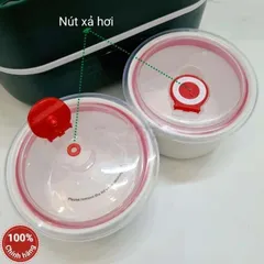 Hộp cơm hâm nóng cắm điện Green Line RW-18 - Dung tích 2L 2 tầng, 4 hũ sứ cao cấp, hâm nóng nhanh chỉ 5 phút, quà tặng tiện ích cho gia đình