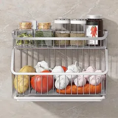 Kệ Đựng Đồ 2 Tầng Inox 304 Gắn Tường Hobby Home Decor GV3 - Bền Bỉ, Chống Gỉ, Gọn Gàng Cho Không Gian Bếp