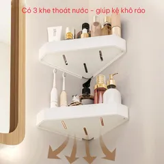 Kệ Góc Nhôm Không Gỉ Dán Tường Hobby Home Decor KG4 - Thiết Kế Sang Trọng, Tiết Kiệm Không Gian Cho Nhà Bếp, Phòng Tắm
