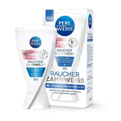 Kem đánh răng Perl Weiss Raucher Zahnweiss - Đặc biệt cho người hút thuốc, làm sạch và trắng răng, ngăn ngừa ố vàng, hương thơm dễ chịu