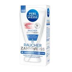 Kem đánh răng Perl Weiss Raucher Zahnweiss - Đặc biệt cho người hút thuốc, làm sạch và trắng răng, ngăn ngừa ố vàng, hương thơm dễ chịu