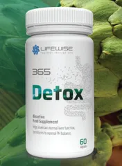 Viên uống LifeWise 365 Detox - Hỗ trợ thải độc và tăng cường chức năng gan với chiết xuất artiso và vitamin B, 60 viên