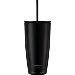Ly nhựa 2 lớp Lock&Lock kèm ống hút HAP507 750ml - Chống nhiệt, thiết kế tiện dụng, lý tưởng cho nước lạnh và nước đá