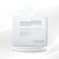 Mặt Nạ Usolab Bio Cấp Nước & Dưỡng Ẩm Hyaluron - Hộp 10 Miếng Cho Da Tươi Trẻ, Căng Bóng, Phục Hồi Nếp Nhăn
