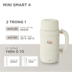 Máy đun và hâm nước pha sữa Fatzbaby FB3623FD Mini Smart 4 nhỏ gọn, màn hình LED - Dung tích 600ml, tiện lợi cho mẹ sử dụng mọi lúc.