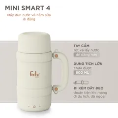 Máy đun và hâm nước pha sữa Fatzbaby FB3623FD Mini Smart 4 nhỏ gọn, màn hình LED - Dung tích 600ml, tiện lợi cho mẹ sử dụng mọi lúc.