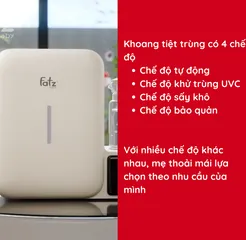Máy Sấy Tiệt Trùng UVC LED Fatzbaby Multi-KING 4 FB9613ZH - Đun Nước và Hâm Nước Pha Sữa Đa Chức Năng, Tiết Kiệm Điện Năng