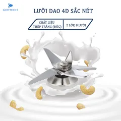 Máy Xay Nấu Đa Năng Gertech GT-686 - Cách Âm Chống Ồn, 8 Chương Trình Xay Nấu, 800W, Món Ăn Đa Dạng Cho Gia Đình