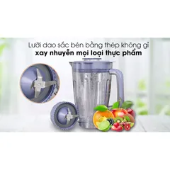 Máy xay sinh tố Philips HR2221 700W - Dung tích 1.5L, Kiểu dáng hiện đại, Đa năng xay sinh tố, hạt, thịt - Phụ kiện tiện lợi, Bảo vệ động cơ