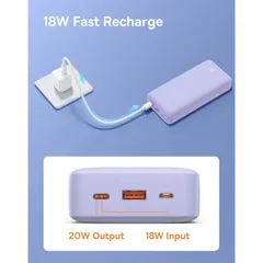 Pin Dự Phòng Sạc Nhanh Baseus Airpow 20W PD 20000mAh - Sạc Đôi Tương Thích Hầu Hết Thiết Bị, Dung Lượng Lớn, Thiết Kế Đẹp Mắt