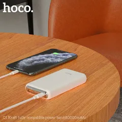 Pin sạc dự phòng Hoco Q1 10000mAh - Sạc nhanh Type-C & USB, màn hình LED, hỗ trợ 2 thiết bị, thiết kế nhỏ gọn, chất lượng tốt