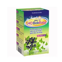 Siro HO BobBaby Giảm Ho Cho Bé - Hương Vị Ngọt, Thành Phần Thiên Nhiên, Hỗ Trợ Giảm Đau Họng, Dễ Uống - 30 Gói 5ml