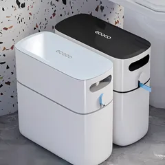 Thùng rác Ecoco E2244 12L - Thiết kế thông minh, nhấn mở tiện lợi cho nhà bếp, phòng tắm và văn phòng - Chất liệu nhựa ABS cao cấp