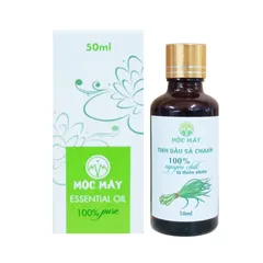 Tinh Dầu Sả Chanh Organic Mộc Mây 100% Từ Thiên Nhiên - Sản Phẩm Hữu Cơ Lành Tính Giúp Thư Giãn Và Kháng Khuẩn, Dung Tích 10ml/50ml/100ml