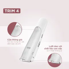 Tông Đơ Cắt Tóc Cho Bé Fatzbaby Trim 4 - Động Cơ Êm Ái, Kết Hợp Lưỡi Dao Sứ & Thép, Hút Tóc Tiện Lợi, Dễ Dùng