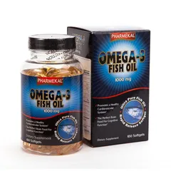 Viên uống dầu cá Pharmekal Omega 3 Fish Oil 1000mg - Hỗ trợ sức khỏe, làm đẹp da từ cá biển sạch, chống oxi hóa, tốt cho mắt và não bộ