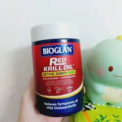 Viên uống dầu nhuyễn thể Bioglan Red Krill Oil Active Joints Plus - Hỗ trợ sức khỏe khớp, linh hoạt và giảm viêm xương khớp, 90 viên