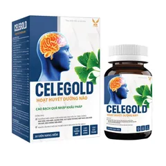 Viên Uống Hoạt Huyết Dưỡng Não Celegold 30 Viên - Hỗ Trợ Tăng Cường Trí Nhớ và Tuần Hoàn Máu Não Từ Nguyên Liệu Thiên Nhiên