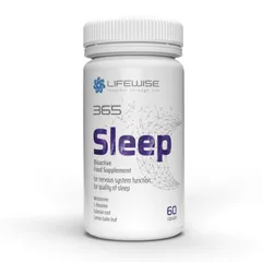 Viên uống LifeWise 365 Sleep - Hỗ trợ cải thiện giấc ngủ sâu và thư giãn, giảm căng thẳng, 60 viên cho giấc ngủ khỏe mạnh