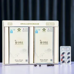 Viên uống thiên sâm trứng cá tầm Hwalgiryeoksam Hàn Quốc - Bổ sung sức khỏe, cải thiện sinh lực và trẻ hóa làn da, hộp 180 viên