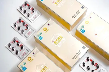 Viên uống thiên sâm trứng cá tầm Hwalgiryeoksam Hàn Quốc - Bổ sung sức khỏe, cải thiện sinh lực và trẻ hóa làn da, hộp 180 viên