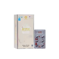 Viên uống thiên sâm trứng cá tầm Hwalgiryeoksam Hàn Quốc - Bổ sung sức khỏe, cải thiện sinh lực và trẻ hóa làn da, hộp 180 viên