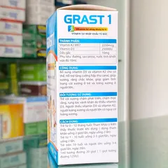 Vitamin D3 K2 MK7 Grast 1 - Siro Hỗ Trợ Tăng Chiều Cao Cho Trẻ, Dễ Uống, Không Màu, Không Mùi, Giúp Phát Triển Cơ Thể Tự Nhiên