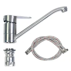 Vòi Lavabo Nóng Lạnh Thân Dài Inox 304 Hobby Home Decor VRM3 - Sang Trọng, Chống Gỉ, Dễ Dàng Vệ Sinh cho Nội Thất Hiện Đại
