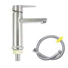 Vòi rửa mặt lavabo lạnh Inox 304 Hobby Home Decor LBL5 - Thiết kế hiện đại, chống rỉ sét, dễ dàng vệ sinh cho mọi không gian nội thất