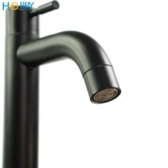 Vòi xả chậu lavabo lạnh inox 304 HOBBY HOME DECOR LBL3D - Kiểu dáng cổ điển, chất liệu inox đen sang trọng, tiết kiệm nước