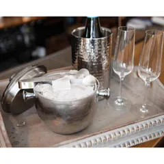 Xô Đựng Đá Mạ Bạc Có Nắp Edzard Ice Bucket Rico - Sang Trọng Giữ Lạnh Lên Đến 8 Giờ - Dụng Cụ Tiệc Tùng Hè Nóng Bức