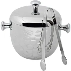 Xô Đựng Đá Mạ Bạc Có Nắp Edzard Ice Bucket Rico - Sang Trọng Giữ Lạnh Lên Đến 8 Giờ - Dụng Cụ Tiệc Tùng Hè Nóng Bức